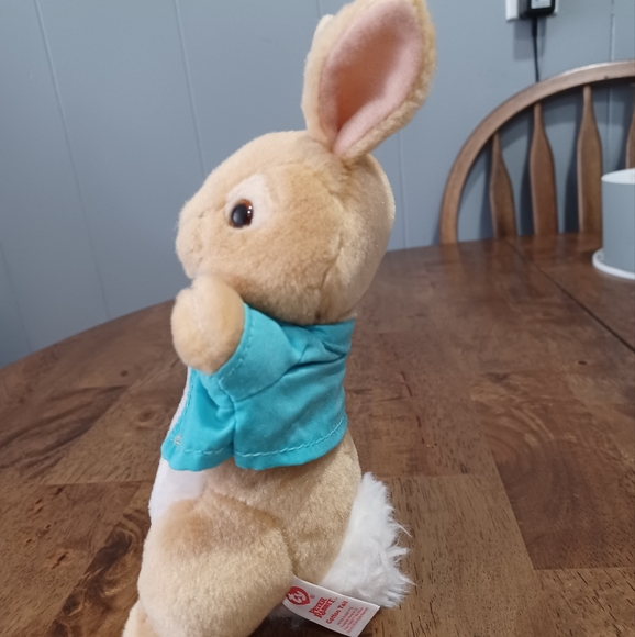 ✓Ty Beanie Babies Cotton Tail Peter Rabbit Movie 9" Doll S Plush Easter - Picture 3 of 9